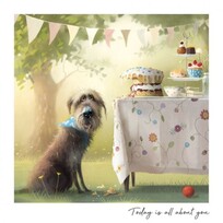 Toby the Dog Toby The Dog  All About You | Blank Greeting Card