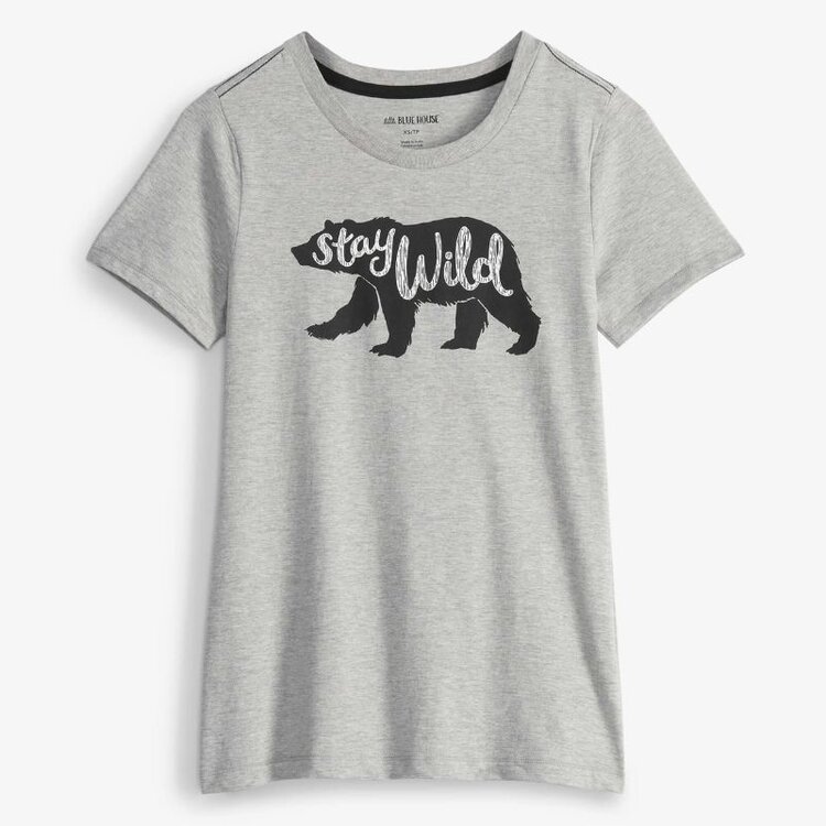 Little Blue House by Hatley Stay Wild | Pajama Tee