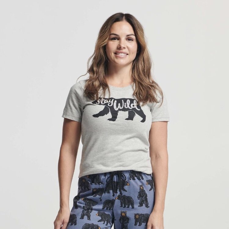 Little Blue House by Hatley Stay Wild | Pajama Tee