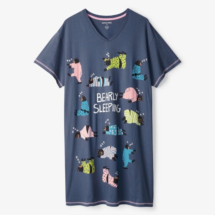 Little Blue House by Hatley Bearly Sleeping | Sleepshirt