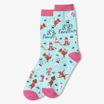Little Blue House by Hatley Yoga Pawsitions | Crew Socks