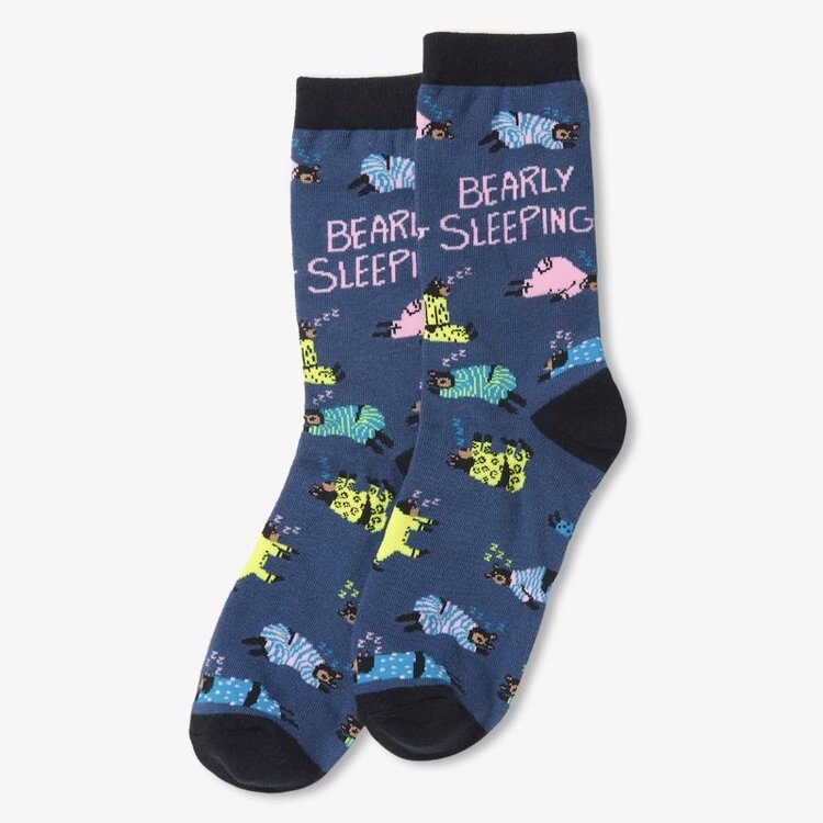 Little Blue House by Hatley Bearly Sleeping | Crew Socks
