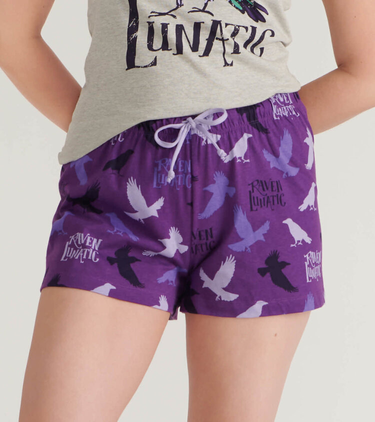 Little Blue House by Hatley Raven Lunatic | Sleep Shorts