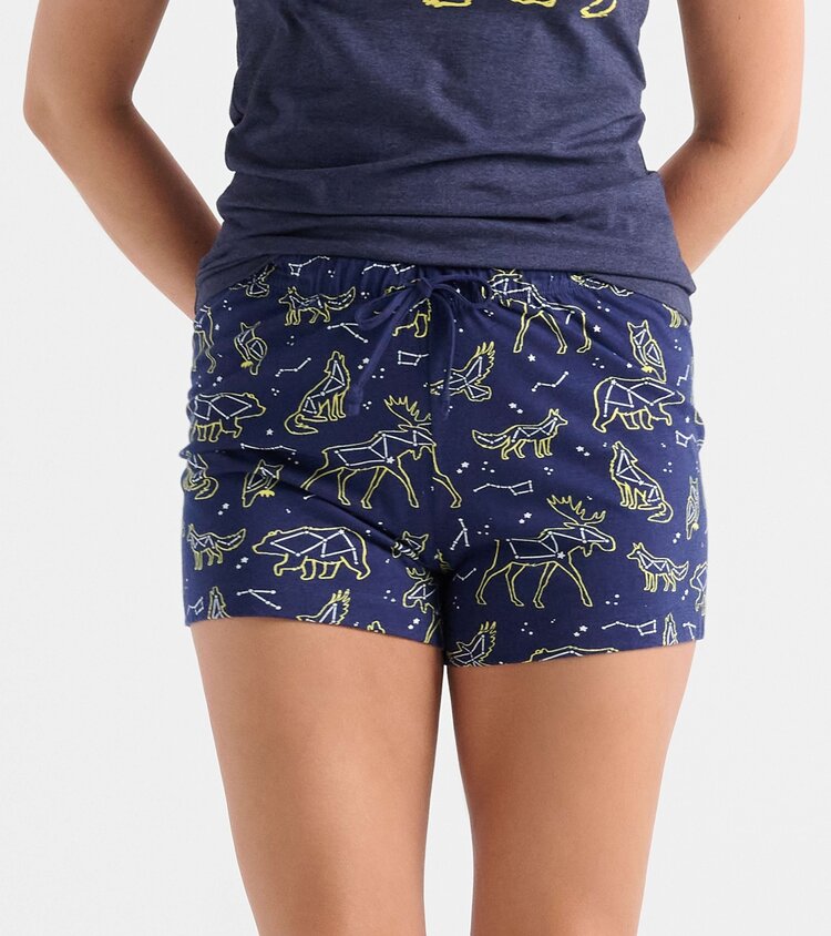 Little Blue House by Hatley Animal Constellations | Sleep Shorts