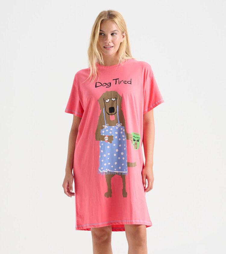 Little Blue House by Hatley Dog Tired | Sleep Shirt