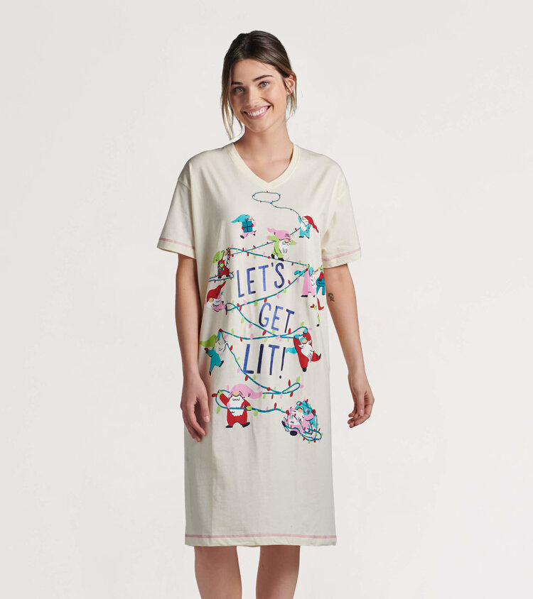 Little Blue House by Hatley Get Lit | Sleepshirt