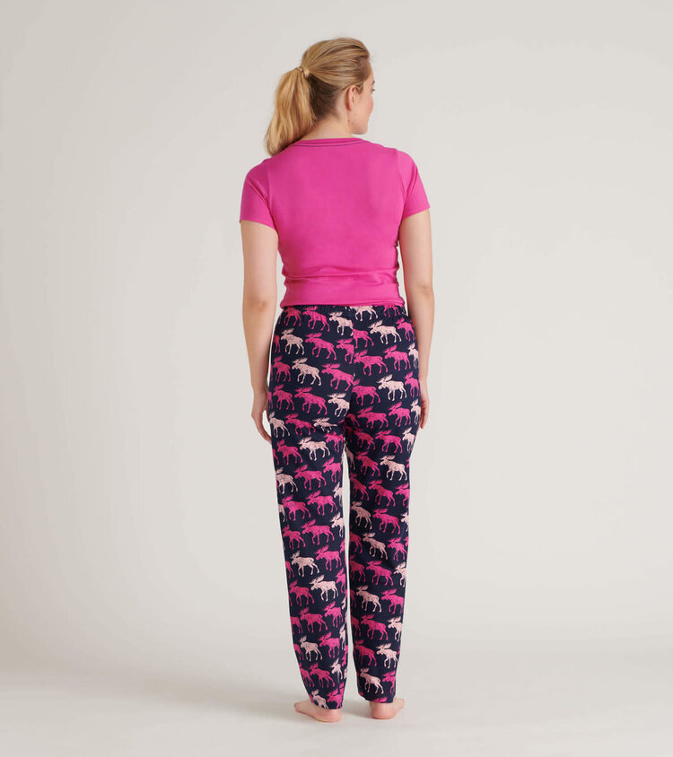 Little Blue House by Hatley Cottage Moose | Pajama Tee