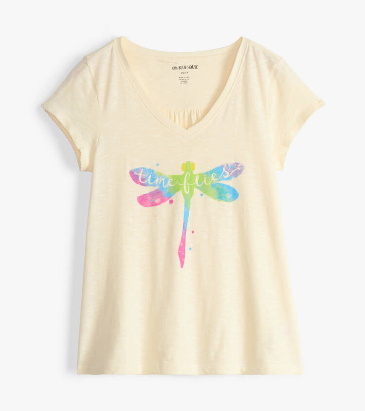 Little Blue House by Hatley Dragonfly | V-Neck Tee