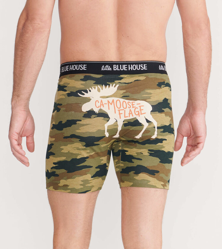 Little Blue House by Hatley Camooseflage  | Boxer Brief