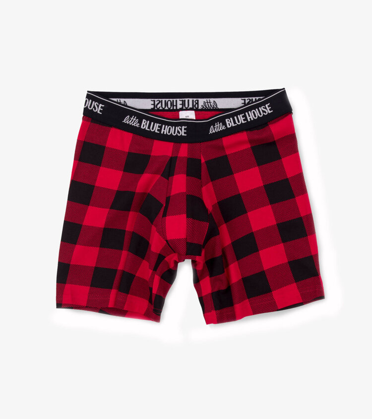 Little Blue House by Hatley Buffalo Plaid | Boxer Briefs