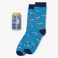 Little Blue House by Hatley Lake it Easy | Beer Can Socks