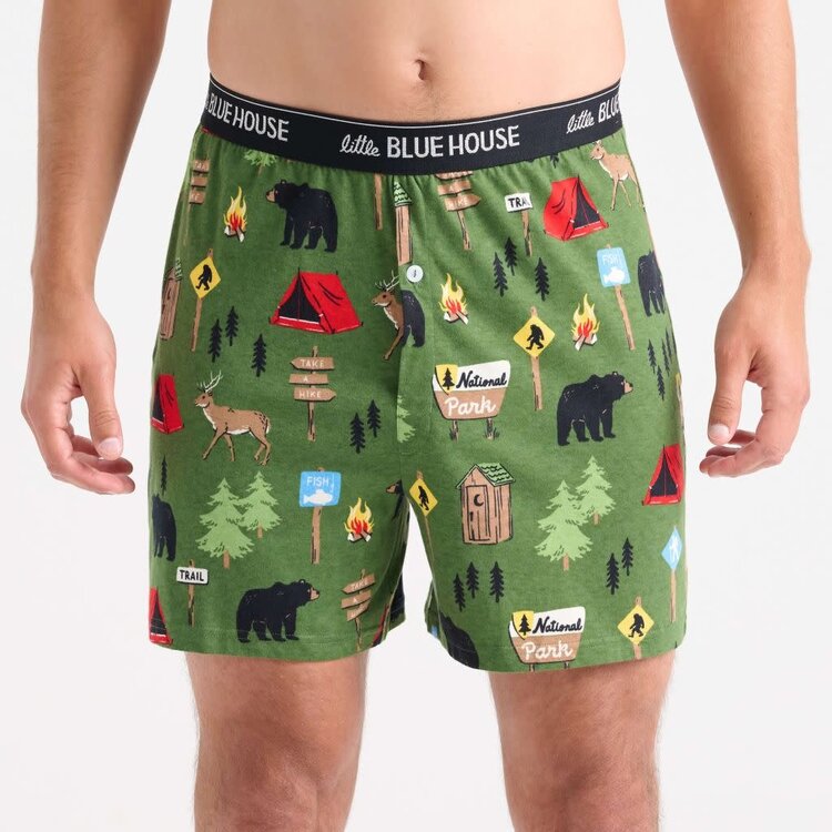 Little Blue House by Hatley Hiking Trail | Boxer Shorts