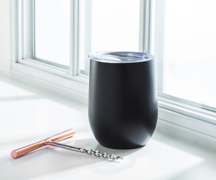 Bevi Bevi Insulated Wine Cup | Black