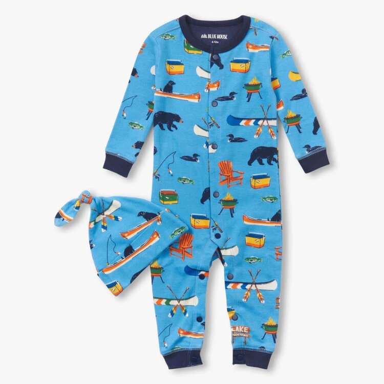 Little Blue House by Hatley Blue On The Lake | Coverall & Hat