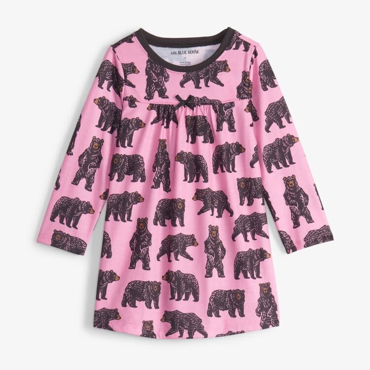 Little Blue House by Hatley  Pink Wild Bears | Nightdress