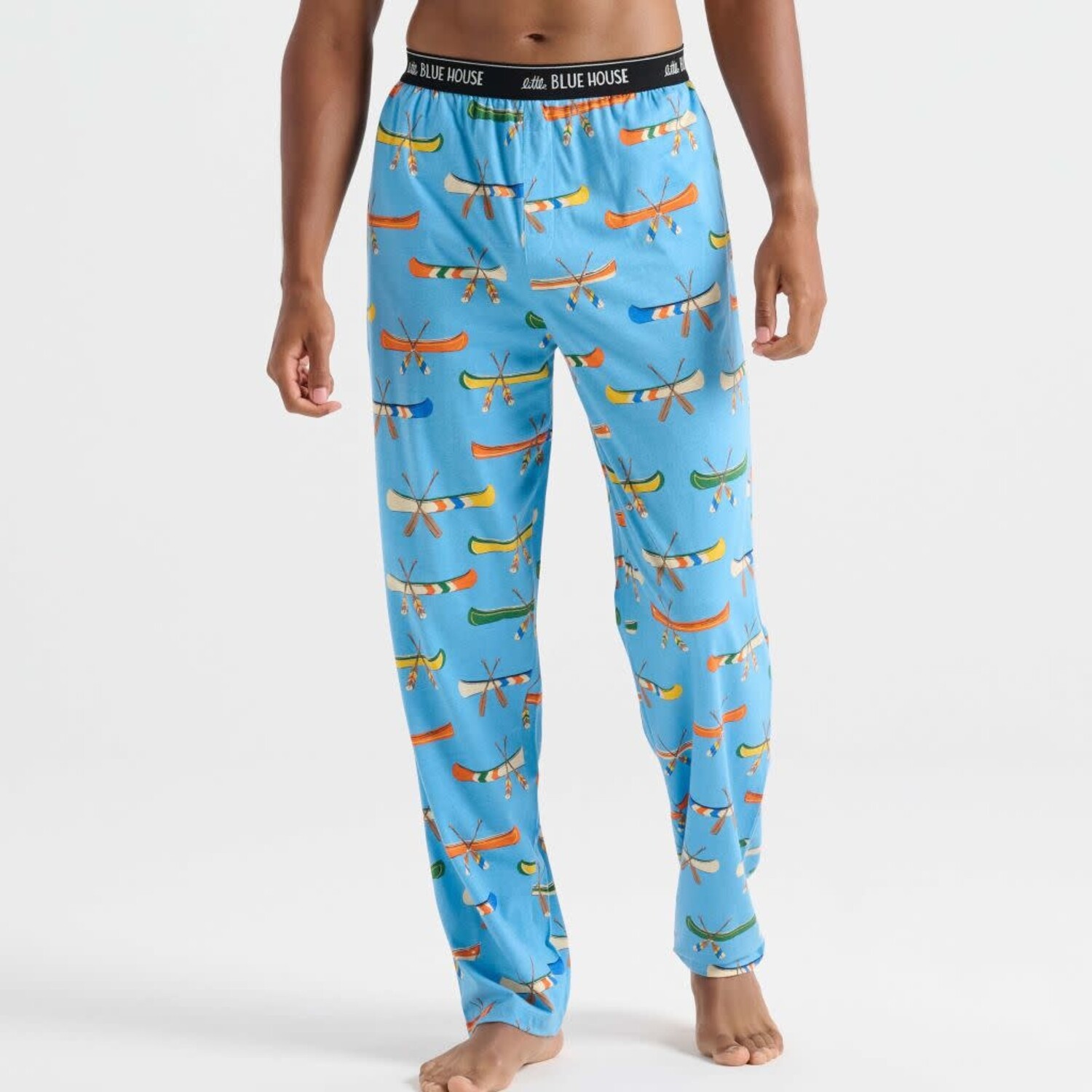 PA4LAKE004 M On The Lake Jersey Pajama Pants Windswept Northern Lifestyle A Division of Graffiti Art Inc