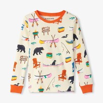 Little Blue House by Hatley Kids Cream On The Lake  | Pajama Set