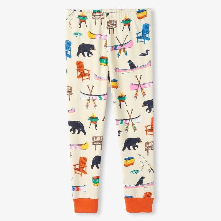 Little Blue House by Hatley Kids Cream On The Lake  | Pajama Set