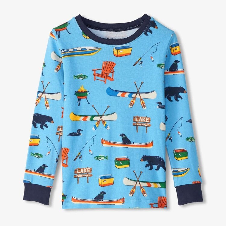 Little Blue House by Hatley PJALAKE002 - (K) On The Lake  | Pajama Set