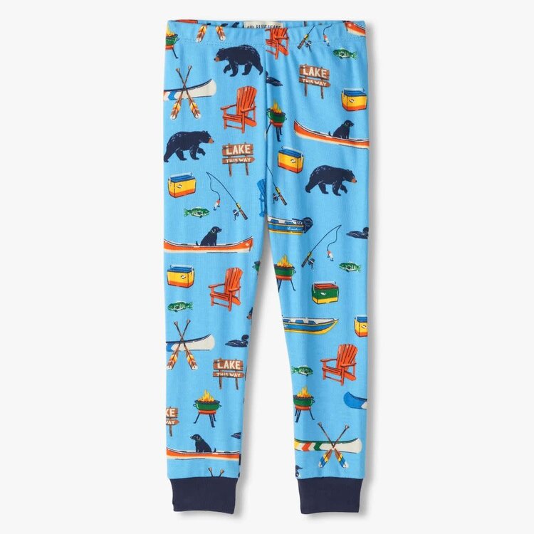Little Blue House by Hatley PJALAKE002 - (K) On The Lake  | Pajama Set