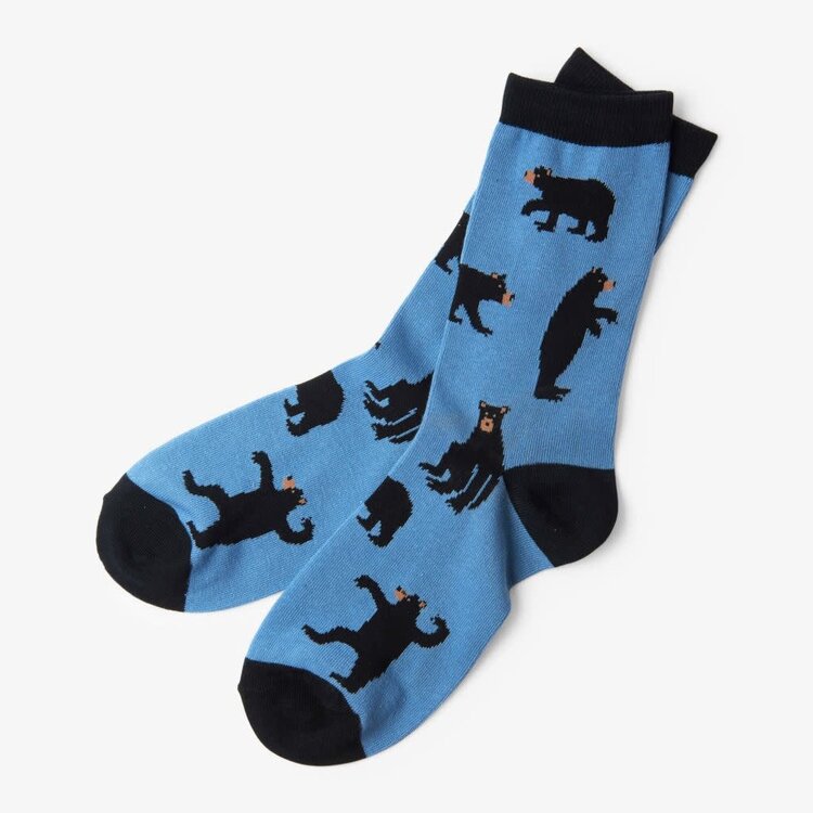 Little Blue House by Hatley Park Ranger Bear | Crew Socks