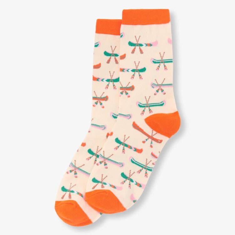 Little Blue House by Hatley Cream On The Lake | Crew Socks