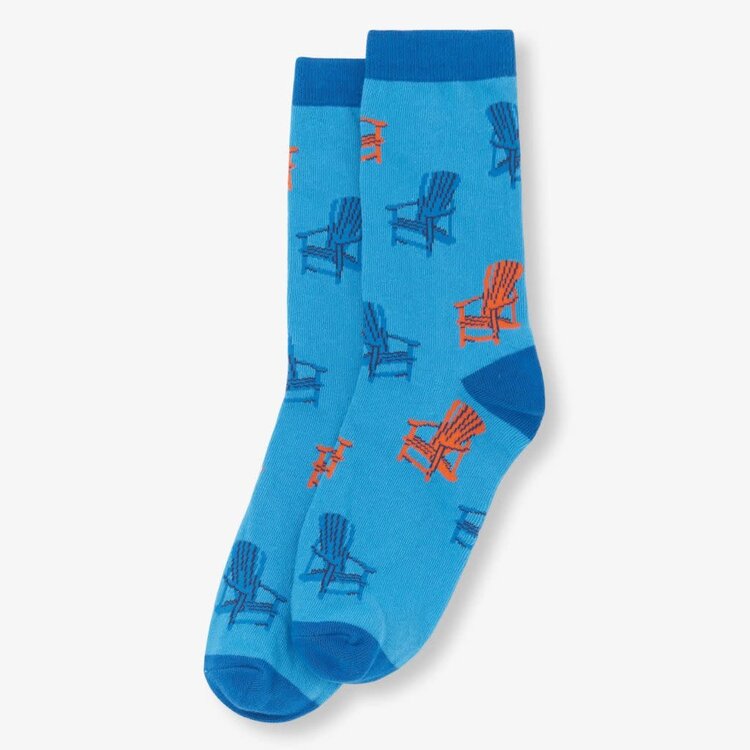 Little Blue House by Hatley Blue On The Lake | Crew Socks