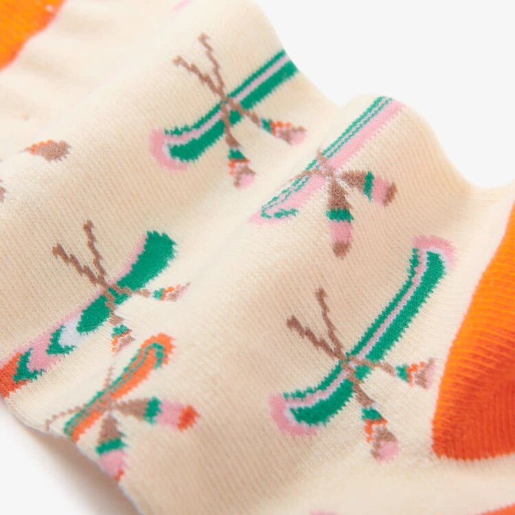 Little Blue House by Hatley Cream On The Lake | Crew Socks