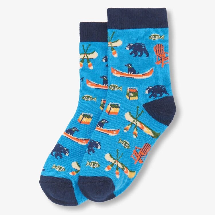 Little Blue House by Hatley Kids Blue On The Lake | Crew Socks