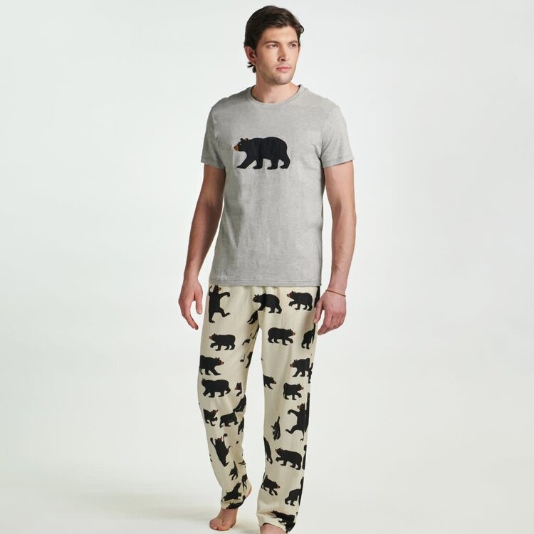 Little Blue House by Hatley Bear on Grey | Tee