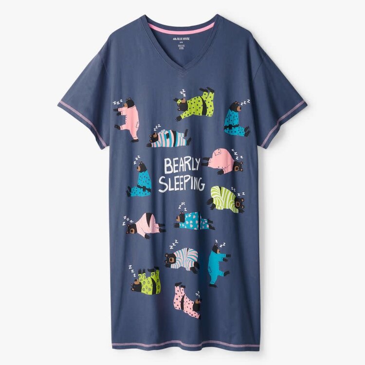 Little Blue House by Hatley Bearly Sleeping | Sleepshirt