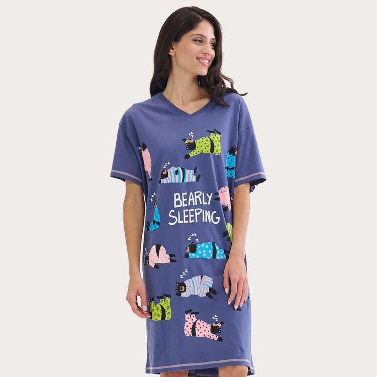 Little Blue House by Hatley Bearly Sleeping | Sleepshirt