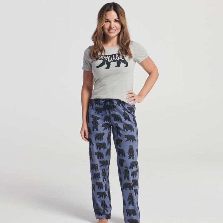 Little Blue House by Hatley  Wild Bears | Jersey Knit Pants