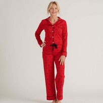 Little Blue House by Hatley Moose on Red | Pajama Set