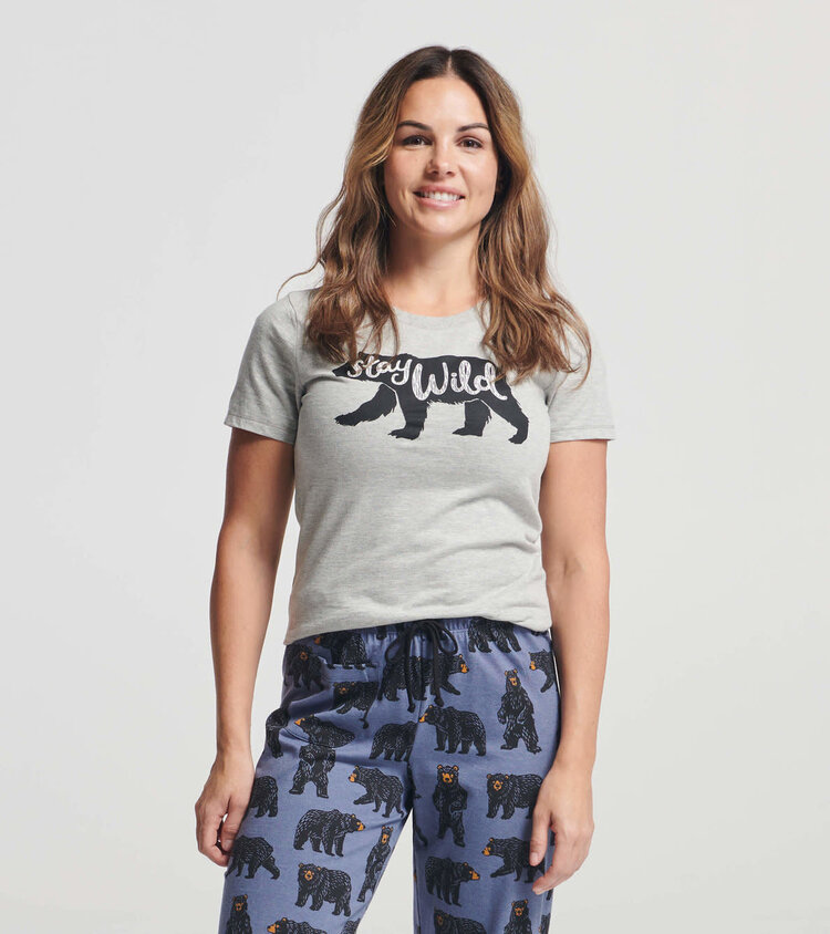 Little Blue House by Hatley Stay Wild | Pajama Tee