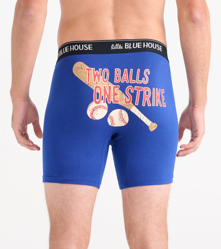 Little Blue House by Hatley Two Balls, One Strike | Boxer Brief