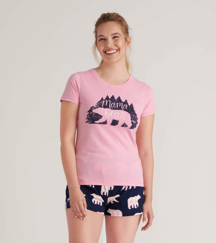 Little Blue House by Hatley Woods Mama Bear | Pajama Tee