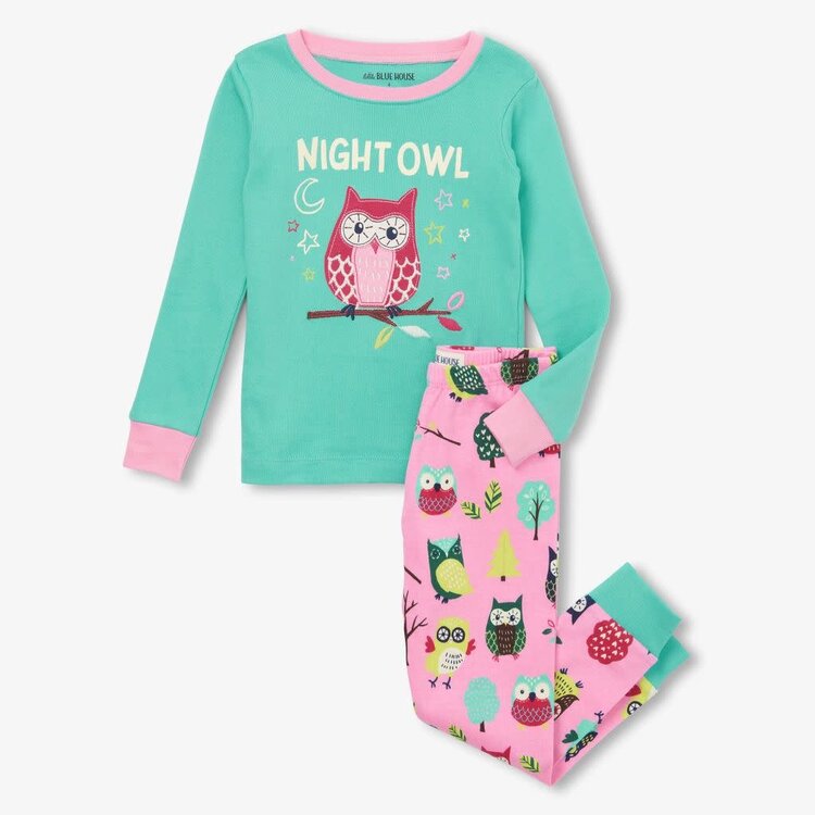 Little Blue House by Hatley Kids Night Owl | Pajama Set