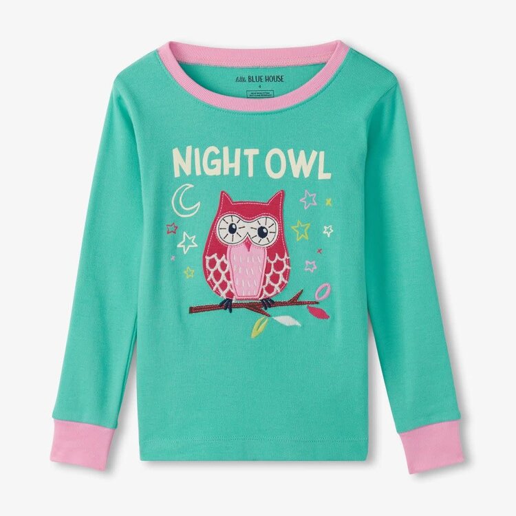 Little Blue House by Hatley Kids Night Owl | Pajama Set