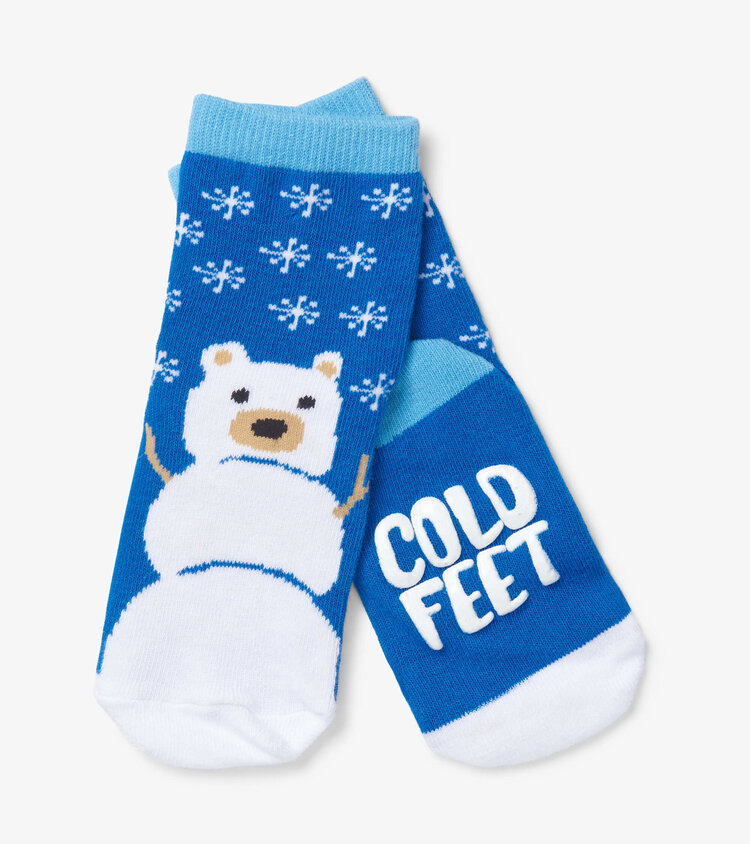 Little Blue House by Hatley Snow Bear | Crew Socks
