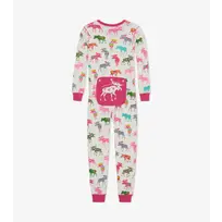 Little Blue House by Hatley Patterned Moose | Union Suit