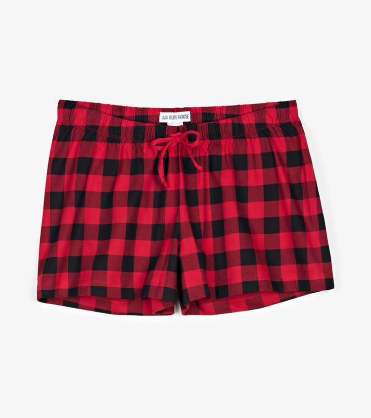 Little Blue House by Hatley Buffalo Plaid | Sleep Shorts
