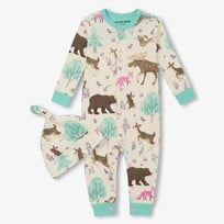 Little Blue House by Hatley Forest Creatures | Coverall & Hat