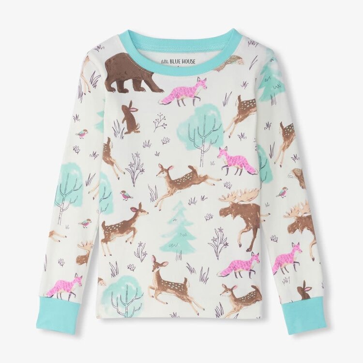 Little Blue House Forest Creatures | Pajama Set