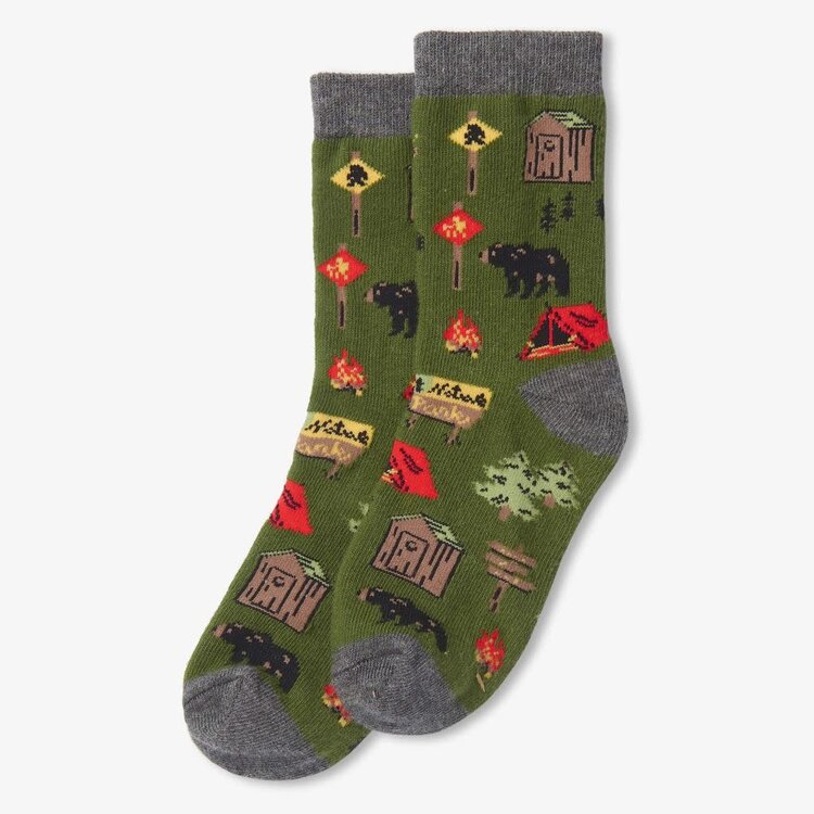 Little Blue House by Hatley Hiking Trail | Crew Sock