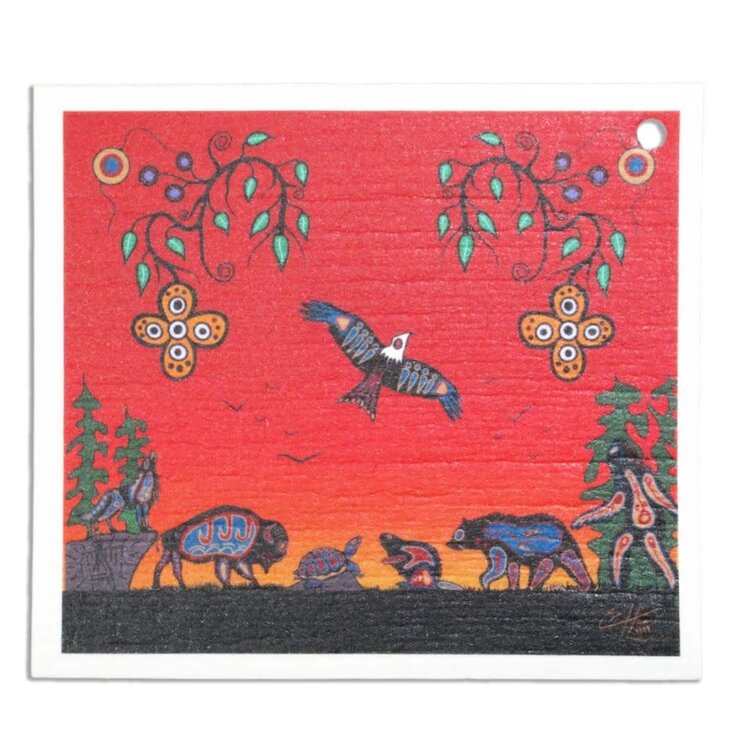 Oscardo Seven Grandfather Teachings | Eco-Dish Cloth