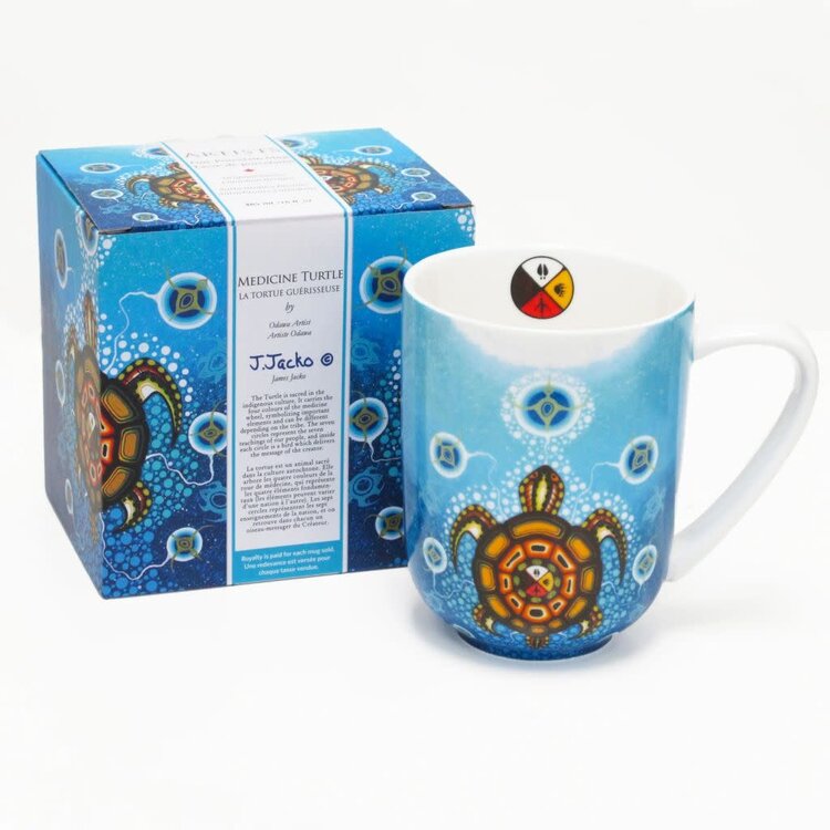 Oscardo James Jacko Medicine Turtle | Porcelain Mug