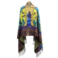 Oscardo Strong Earth Woman | Eco Art Print Shawl