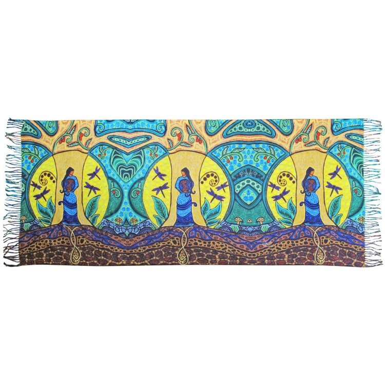 Oscardo Strong Earth Woman | Eco Art Print Shawl