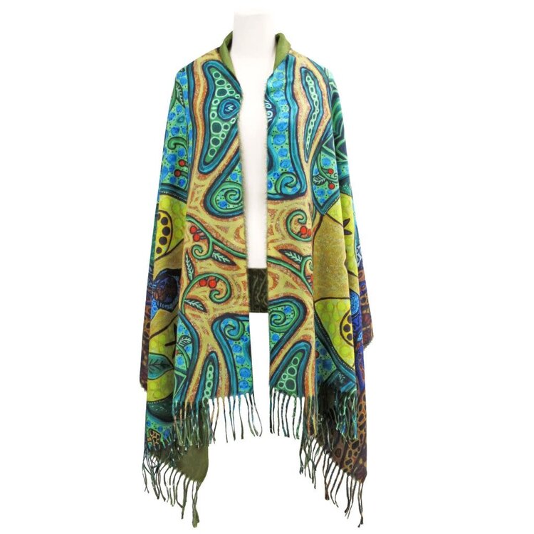 Oscardo Strong Earth Woman | Eco Art Print Shawl